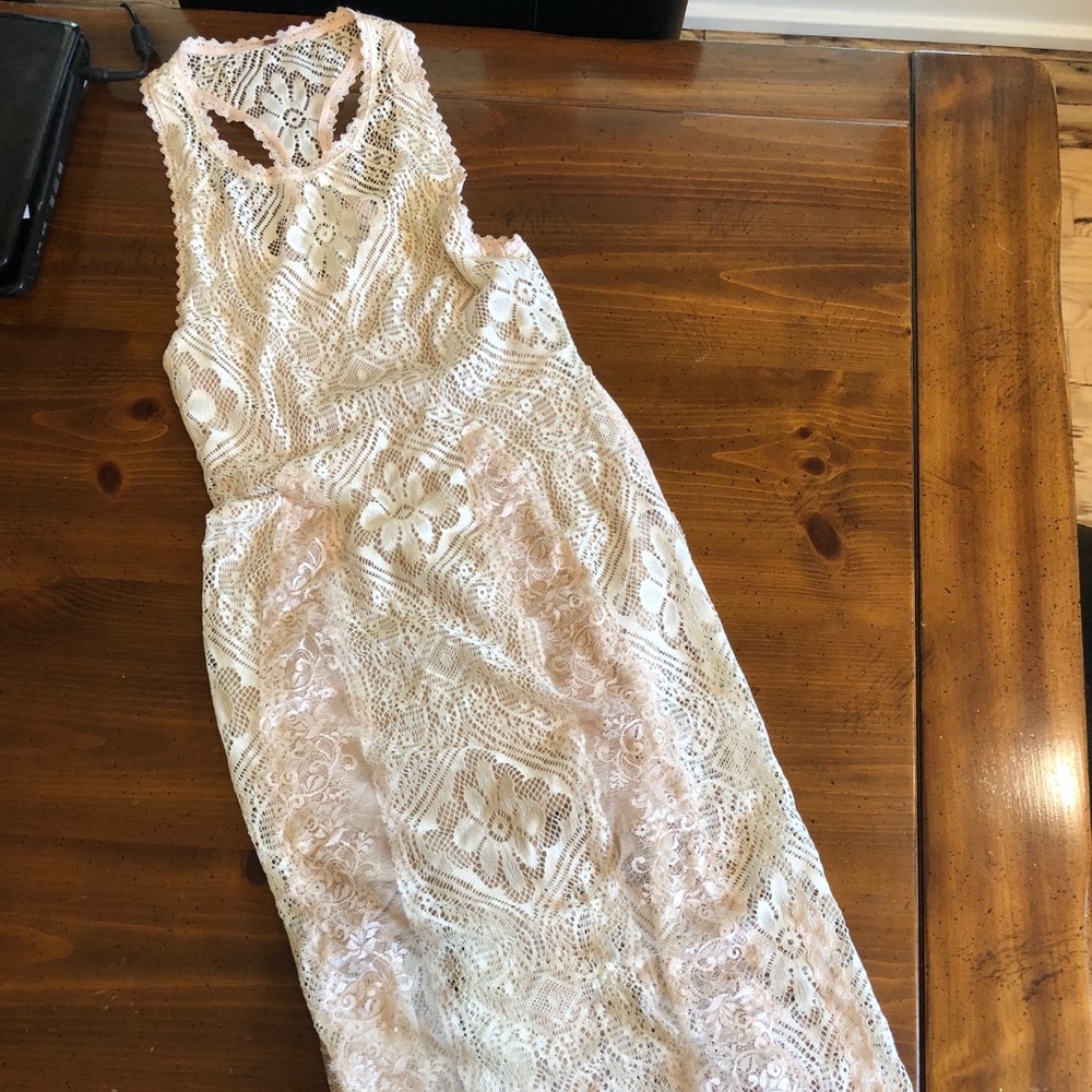 Rare Free People lace Miracle midi dress - Picture 2 of 7